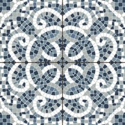 Mosaica Corfu Blue 45cm x 45cm Wall and Floor Tile