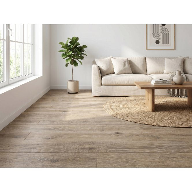 Mountain Natural Matt 20cm x 120cm Wood Effect Wall and Floor Tile