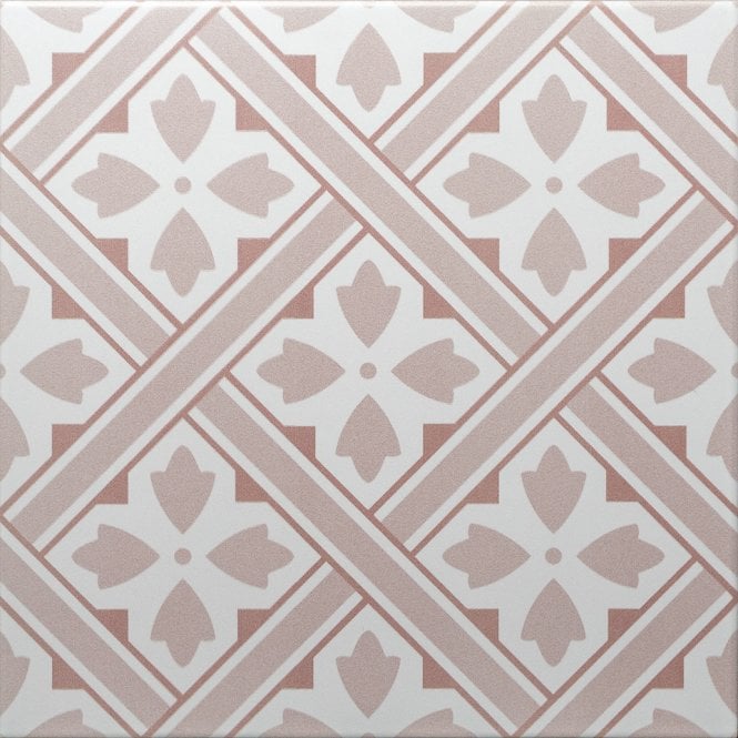 British Ceramic Tile Mr Jones Peony 33cm x 33cm Floor Tile