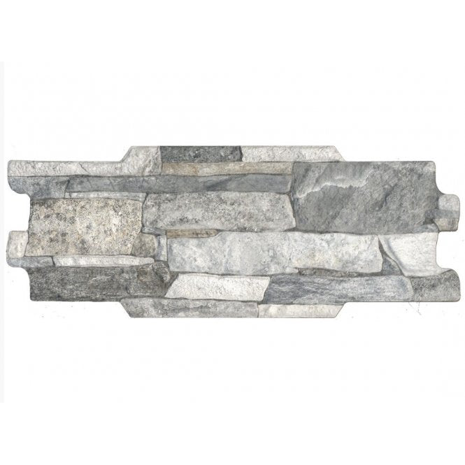 Italian Design Muretto 3D Grey 16cm x 40cm Wall and Floor Tile