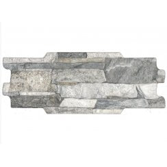 Italian Design Muretto 3D Grey 16cm x 40cm Wall and Floor Tile