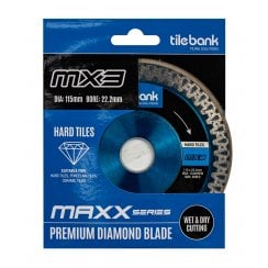 Tile Bank MX3 Wet and Dry Diamond Blade 115mm x 22mm