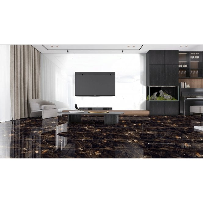 Mythical Black Wall & Floor Tile 60cm x 120cm