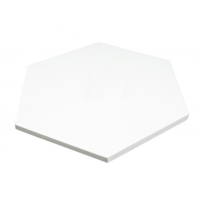 Naples Base Hexagon White 22.8cm x 19.8cm Wall & Floor Tile