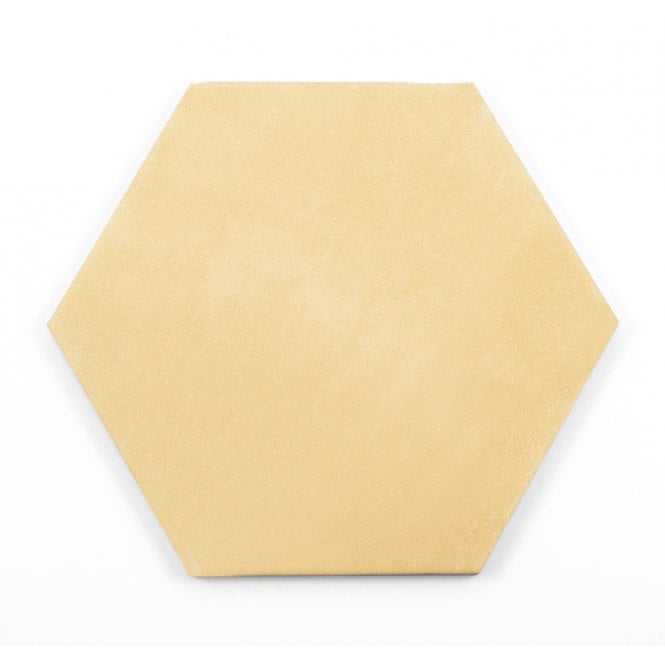 Naples Base Hexagon Yellow 22.8cm x 19.8cm Wall & Floor Tile