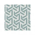 Naples Hexagon Aquamarine 22.8cm x 19.8cm Wall & Floor Tile