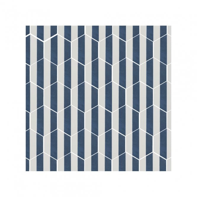 Naples Hexagon Blue 22.8cm x 19.8cm Wall & Floor Tile