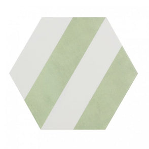 Naples Hexagon Eden 22.8cm x 19.8cm Wall & Floor Tile