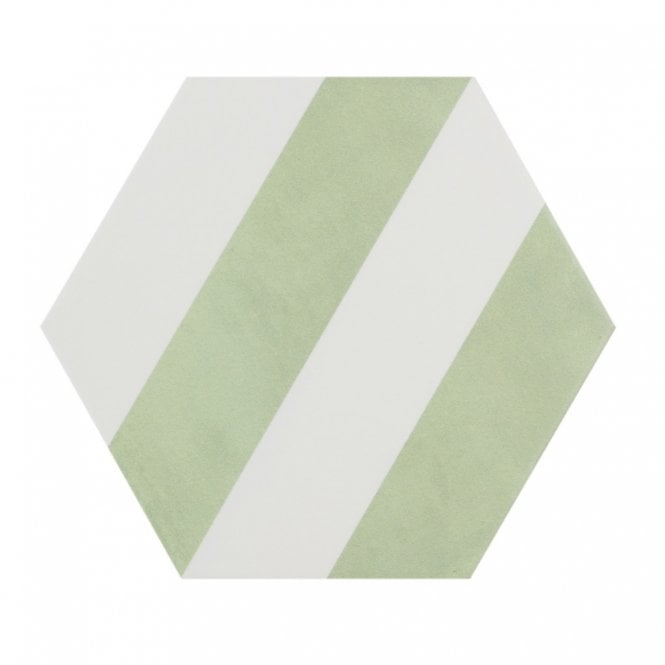 Naples Hexagon Eden 22.8cm x 19.8cm Wall & Floor Tile