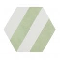 Naples Hexagon Eden 22.8cm x 19.8cm Wall & Floor Tile