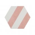 Naples Hexagon Pink 22.8cm x 19.8cm Wall & Floor Tile