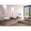 Naples Hexagon Pink 22.8cm x 19.8cm Wall & Floor Tile