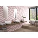 Naples Hexagon Pink 22.8cm x 19.8cm Wall & Floor Tile