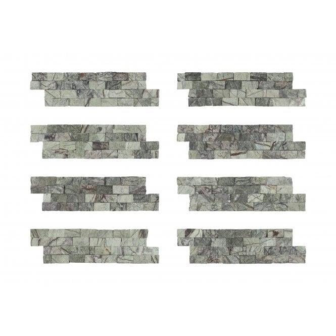 Native Stone Rainforest Green Splitface 10cm x 36cm Wall Tile