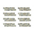Native Stone Travertine Silver/Cream Mix Splitface 10cm x 36cm Wall Tile