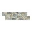 Native Stone Travertine Silver/Cream Mix Splitface 10cm x 36cm Wall Tile