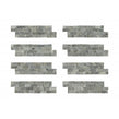 Native Stone Travertine Silver Splitface 10cm x 36cm Wall Tile