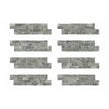 Native Stone Travertine Silver Splitface 10cm x 36cm Wall Tile