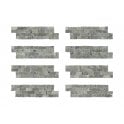 Native Stone Travertine Silver Splitface 10cm x 36cm Wall Tile