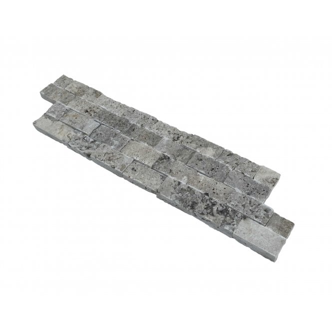 Native Stone Travertine Silver Splitface 10cm x 36cm Wall Tile