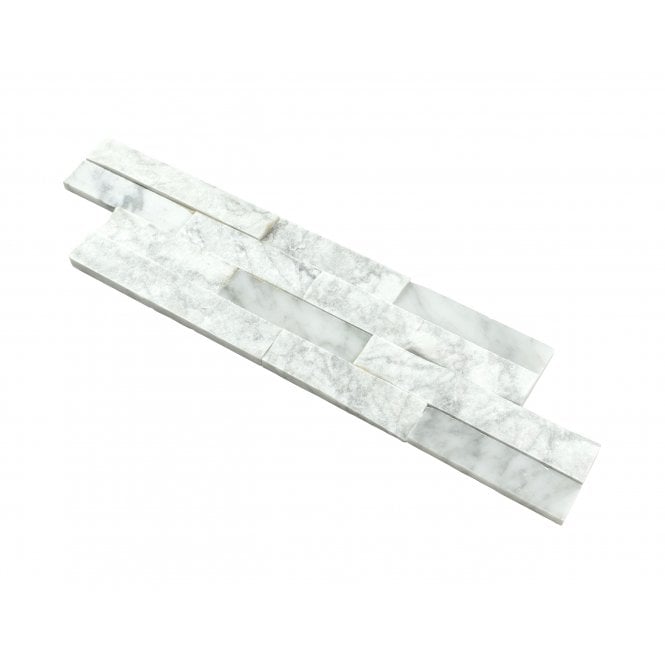 Natural Panel Carrara White 10cm x 40cm Marble Tile