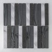 Nero Cool Bar Aluminium, Glass, Porcelain Mix (2.3cm x 14.8cm) 30cm x 30cm Mosaic