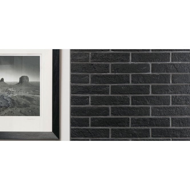 New York Brick Black 6cm x 25cm Wall & Floor Tile (Per Box)