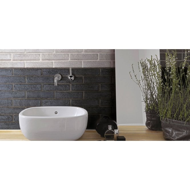 New York Brick Black 6cm x 25cm Wall & Floor Tile (Per Box)