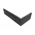New York Brick Black Corner 12cm x 25cm Wall Tile