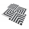 New York Carrara White & Nero Marquina 49.3cm x 49.3cm Mosaic Tile