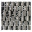 Nightfall Stainless 30cm x 30cm Glass Mosaic Tile