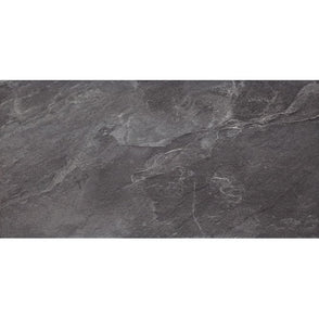 Noir Stone Effect Grey 29.7cm x 59.8cm Wall & Floor Tile
