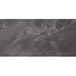 Noir Stone Effect Grey 29.7cm x 59.8cm Wall & Floor Tile