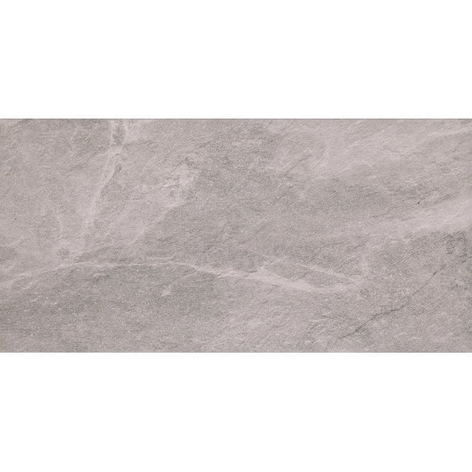 Noir Stone Effect Light Grey 29.7cm x 59.8cm Wall & Floor Tile