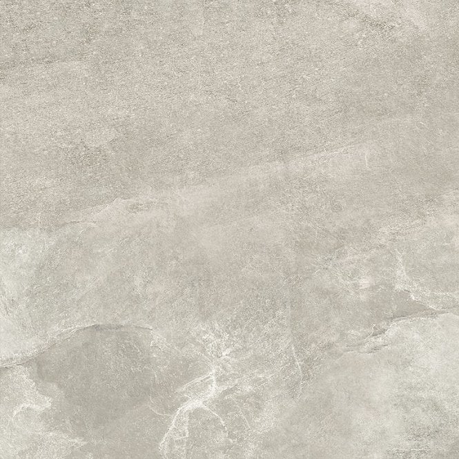 Noir Stone Effect Light Grey 59.8cm x 59.8cm Wall and Floor Tile