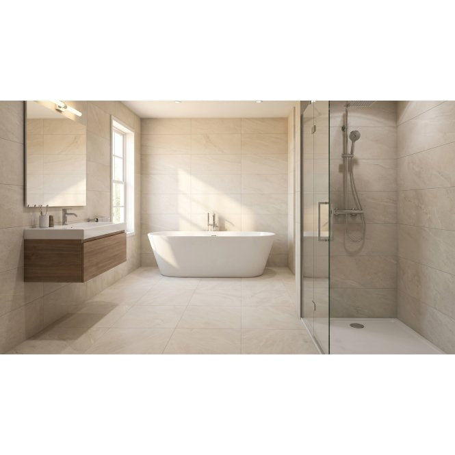 Novapetra Light Grey 60cm x 60cm Wall & Floor Tile