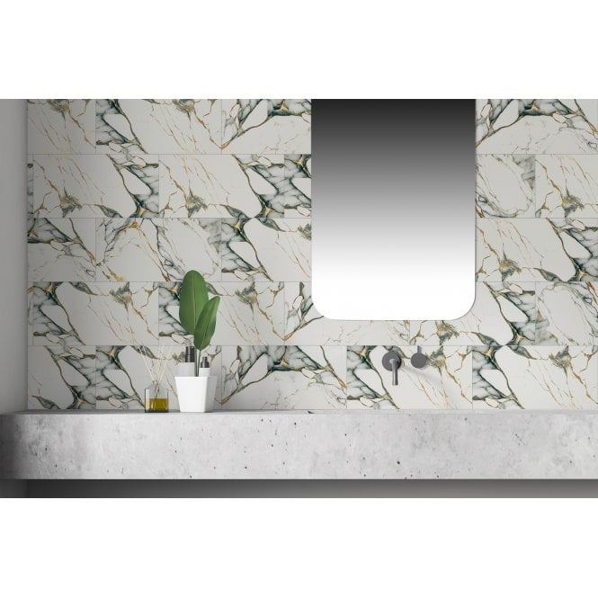Novenna Marble 25cm x 50cm Wall Tile
