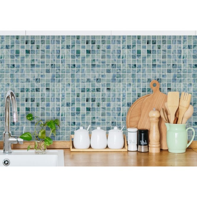 Oasis Ocean Blue 30cm x 30cm (2.3cm x 2.3cm) Mosaic Tile