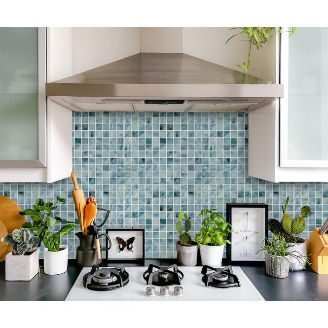 Oasis Ocean Blue 30cm x 30cm (2.3cm x 2.3cm) Mosaic Tile