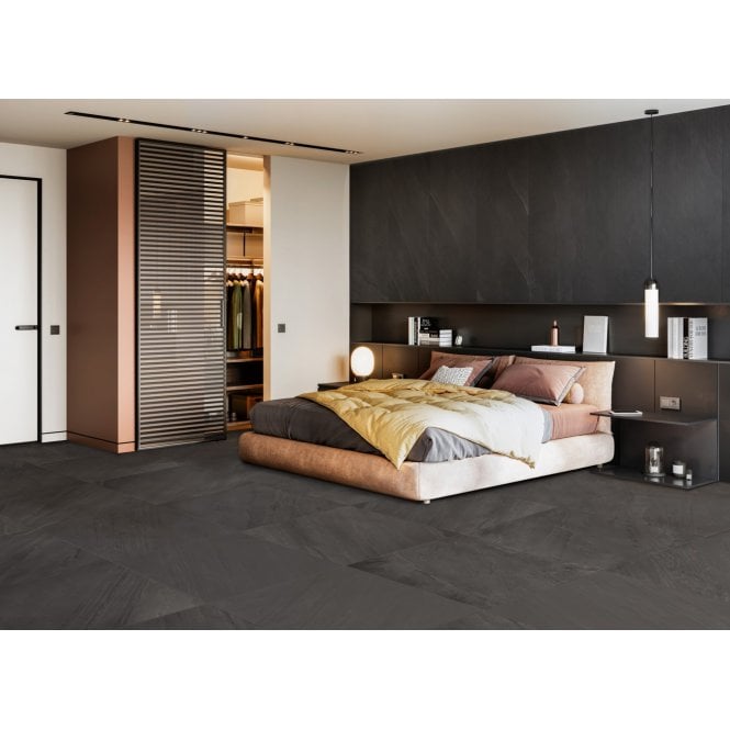 Italian Design Ocean Slate Abyss 60cm x 60cm Wall & Floor Tile