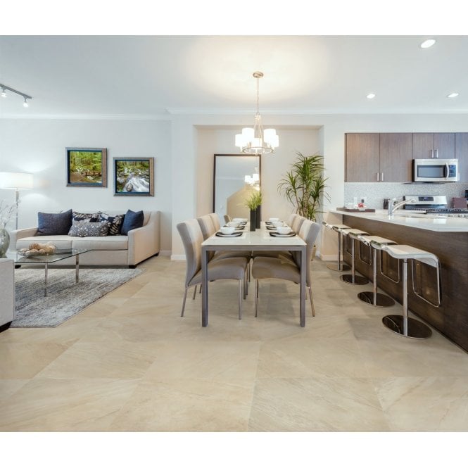 Italian Design Ocean Slate Sand 60cm x 60cm Wall & Floor Tile