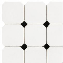 Vives Octagon Alaska 31.6cm x 31.6cm/Black Taco 6.7cm x 6.7cm