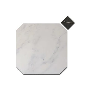Equipe Octagon Marmol White 20cm x 20cm Tile
