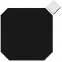 Equipe Octagon Matt Black 20cm x 20cm Tile