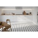 Octagon White 29.8cm x 29.8cm Wall and Floor Tile