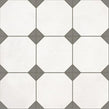 Vives Octagon White 31.6cm x 31.6cm Floor Tile