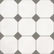 Vives Octagon White 31.6cm x 31.6cm Floor Tile