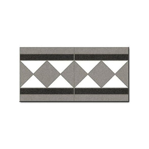Vives Octagon White Border Tile 15.8cm x 31.6cm