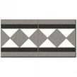Vives Octagon White Border Tile 15.8cm x 31.6cm