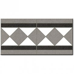 Vives Octagon White Border Tile 15.8cm x 31.6cm